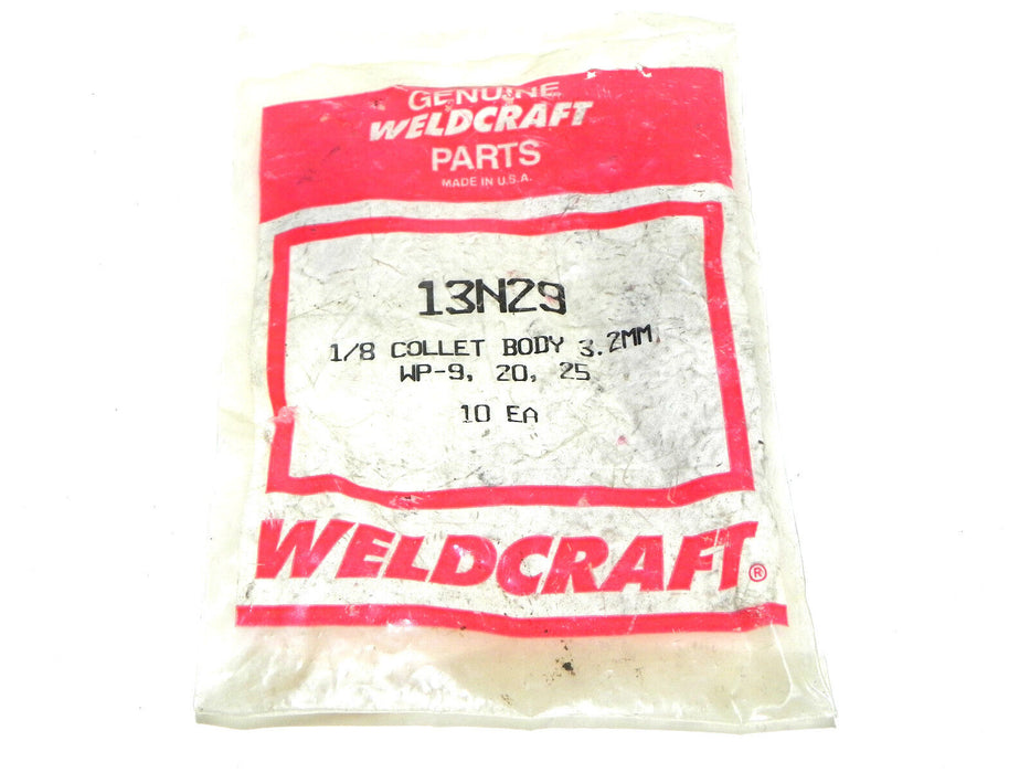 NEW WELDCRAFT 13N29 1/8 COLLECT BODIES 9/PK 3.2MM
