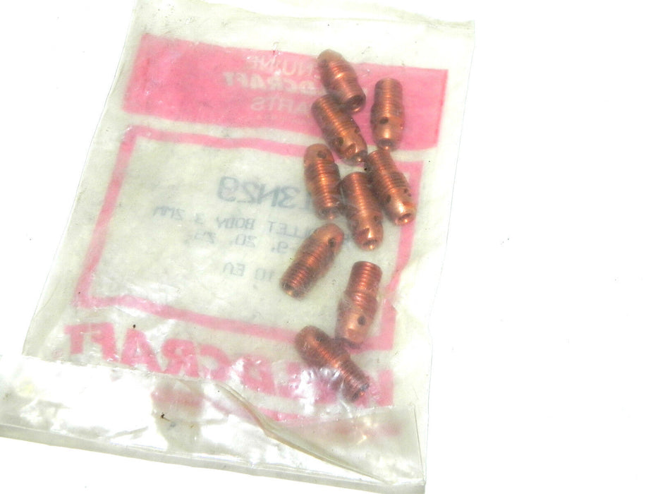 NEW WELDCRAFT 13N29 1/8 COLLECT BODIES 9/PK 3.2MM