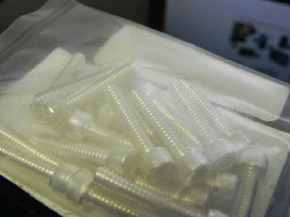 NEW BAG OF 20 VENTED SILVER PLATED SCREWS 10-24X1" HEX HEAD C-2416-A REDIVAC