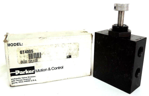 NIB PARKER GT400S GAUGE ISOLATOR VALVE GT400S-40HL