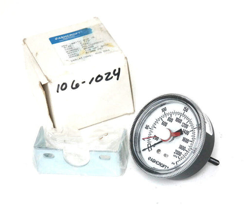 NEW ASHCROFT 25W 1001TH 01B XE PRESSURE GAUGE 2 1/2" 25W1001TH01BXE