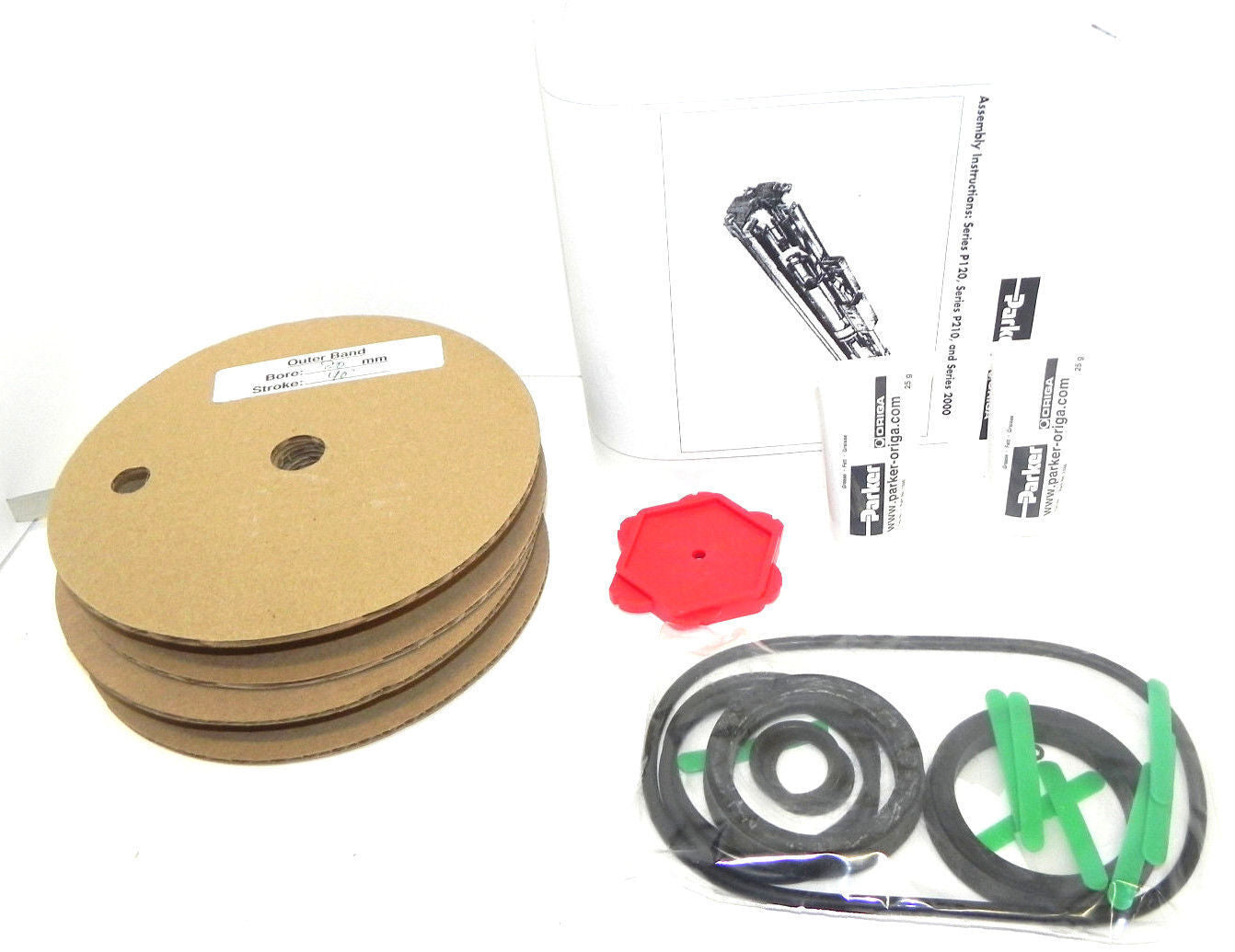 NIB PARKER KIT, PARTS, CYL, SP128-B-SX40 MAT'L NO. 10002515 STROKE LENGTH 40''