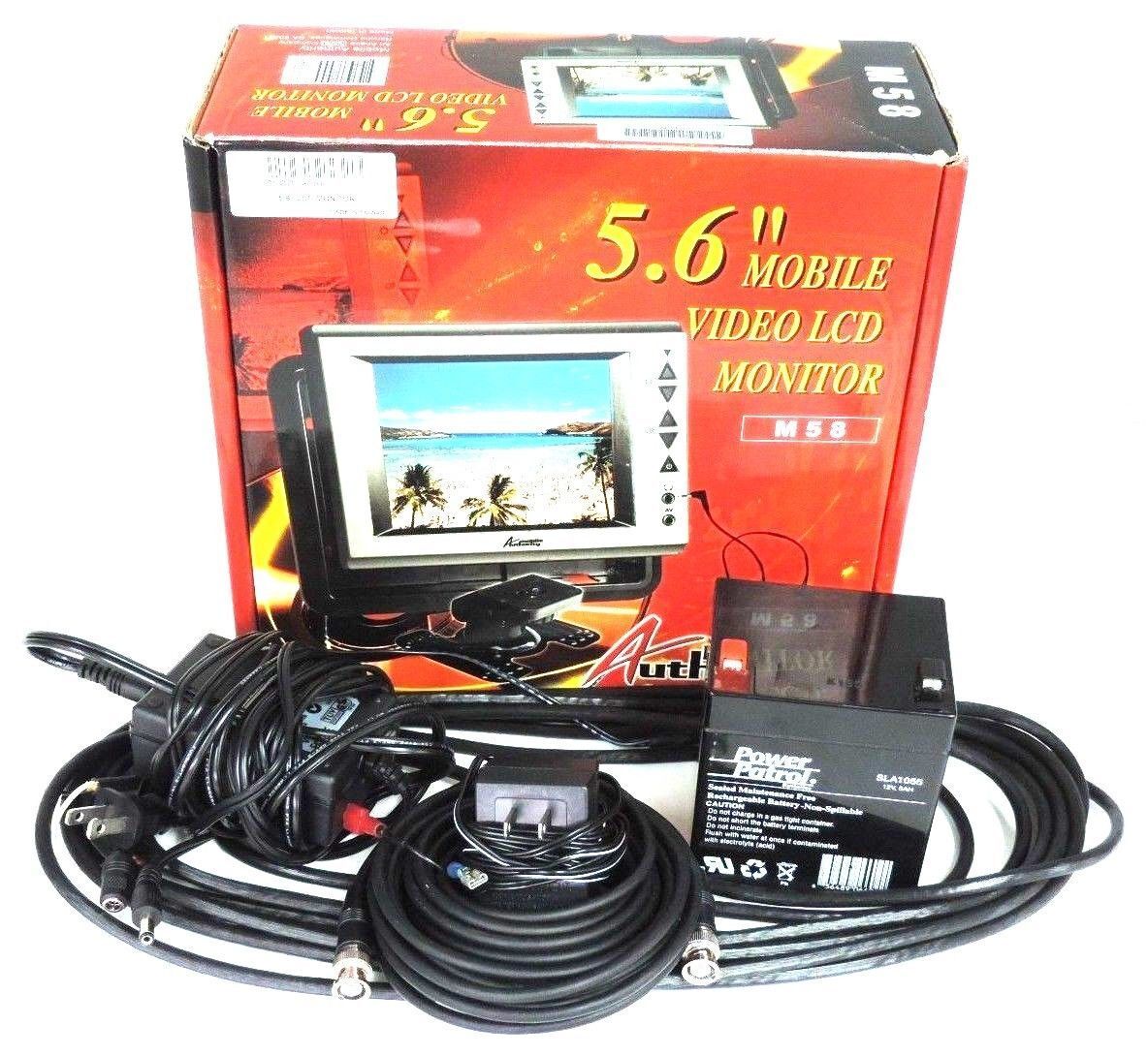 NEW MOBILE AUTHORITY 5.6" MOBILE VIDEO LCD MONITOR M58, SLCD-560R, & ACCESSORIES
