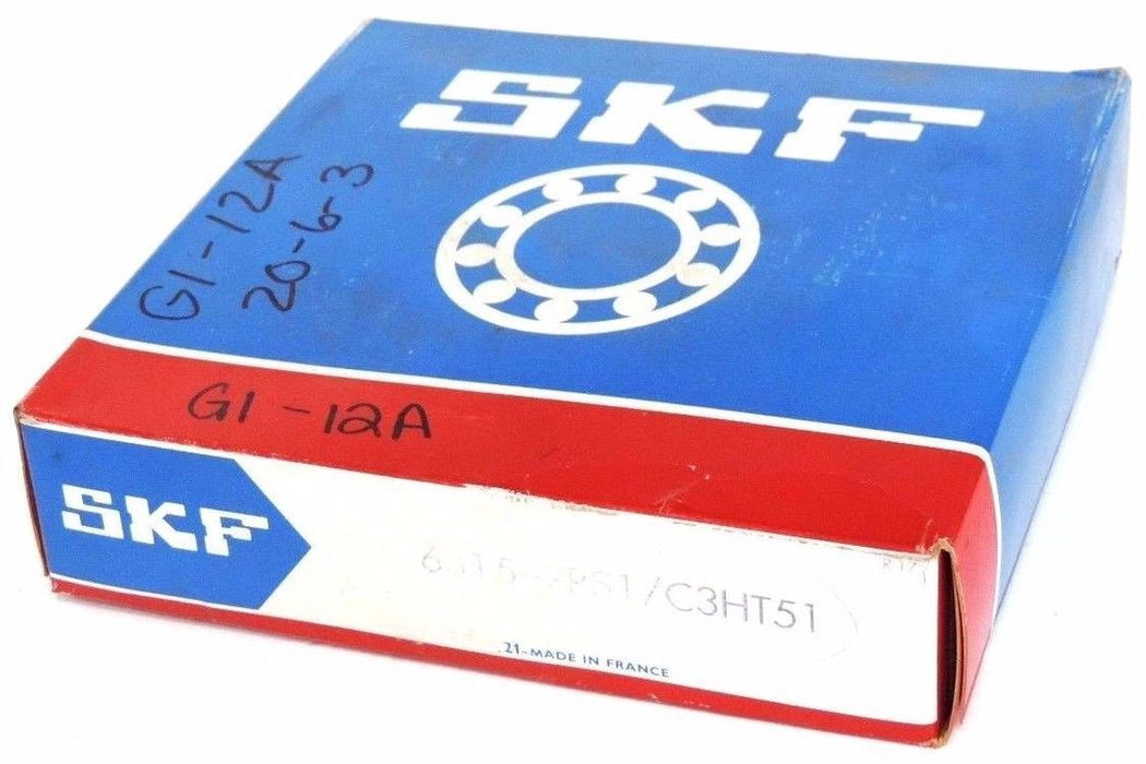 FACTORY SEALED SKF 6315-2RS1 DEEP GROOVE BALL BEARING 6315-2RS1/C3HT51