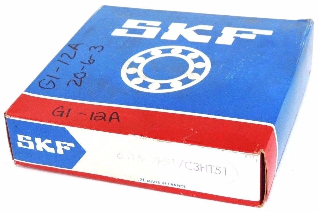 FACTORY SEALED SKF 6315-2RS1 DEEP GROOVE BALL BEARING 6315-2RS1/C3HT51