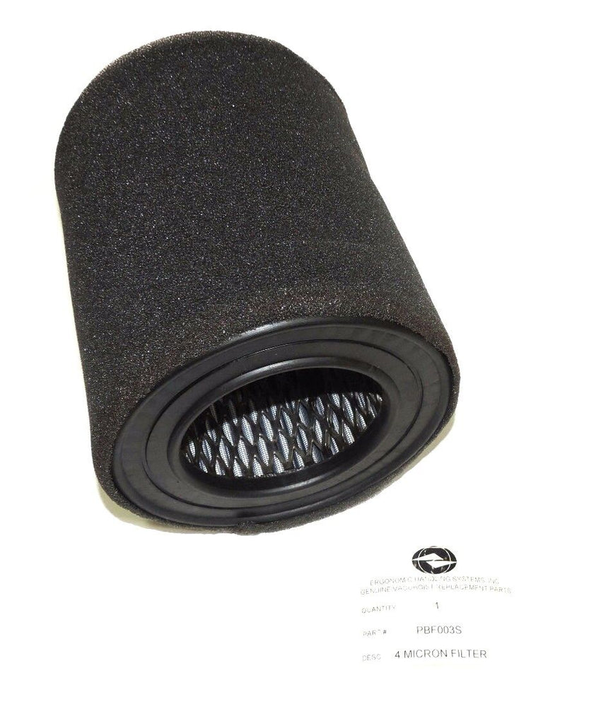 NEW ERGONOMIC HANDLING SYSTEMS, INC. PBF003S 4-MICRON FILTER