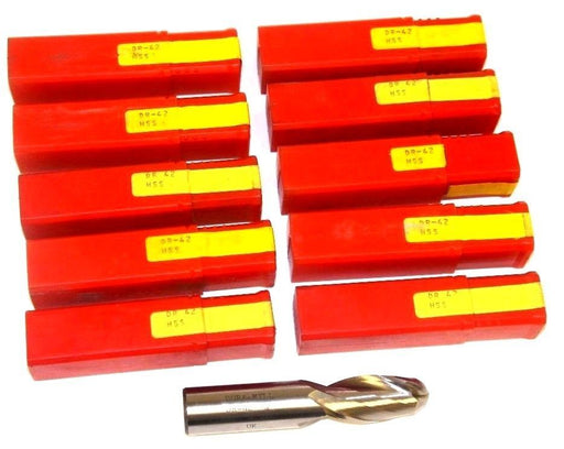 LOT OF 10 NEW DURA-MILL DR-42 3/4" END MILLS HSS 4.286"