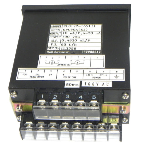 NIB OVAL EL0122-165111 RATE TOTALIZER 100VAC, EL0122165111