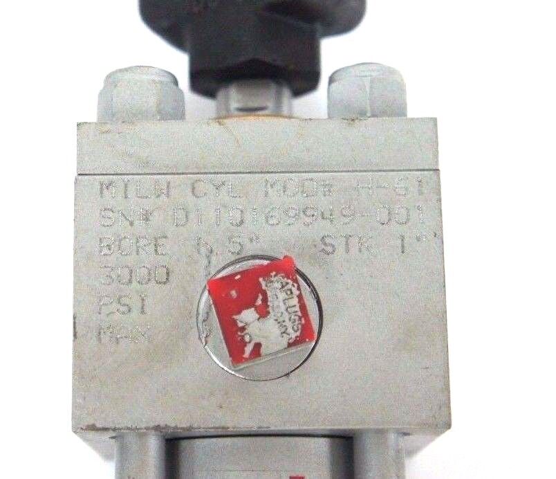 MILWAUKEE MODEL H-61 CYLINDER 1.5" BORE 1" STROKE 3000 PSI