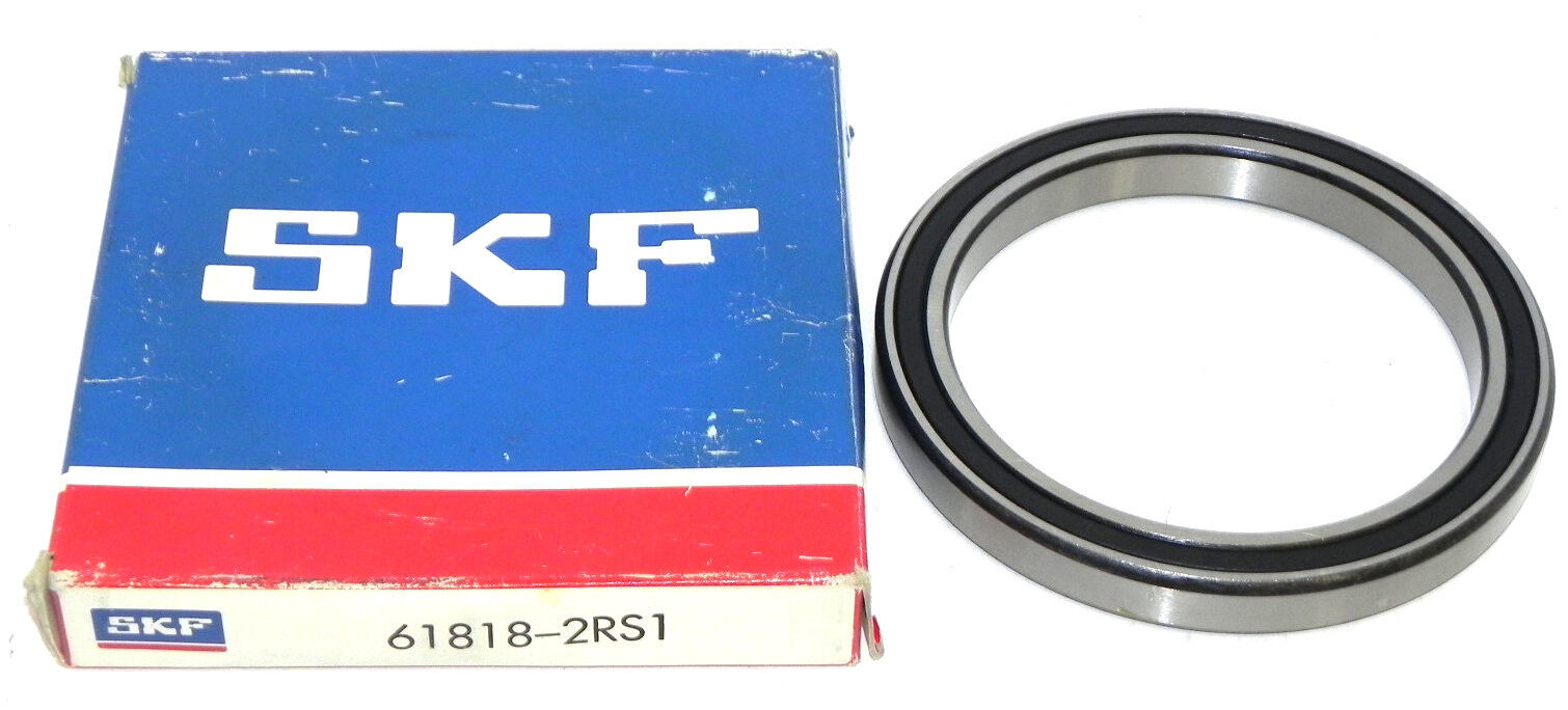 NIB SKF 61818-2RS1 GROOVED BALL BEARING 618182RS1