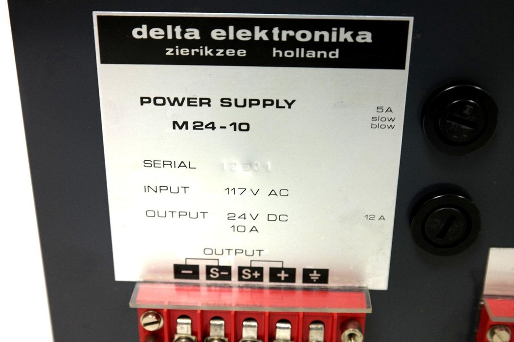 REPAIRED DELTA ELEKTRONIKA M24-10 POWER SUPPLY 117VAC 24VDC 10A M2410