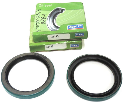 LOT OF 2 NIB SKF 26123 OIL SEALS 2.625X3.355X.375INCH