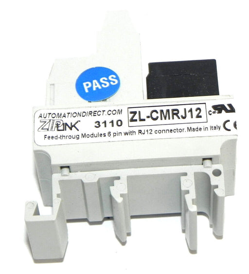 NIB AUTOMATION DIRECT ZL-CMRJ12 ZIPLINK FEED-TROUG CONNECTOR MODULE RJ12, 6PIN
