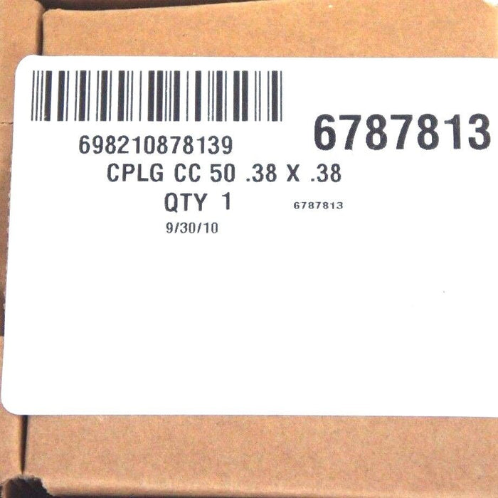 NIB REXNORD 6787813 CPLG CC 50 .38 X .38 COUPLING 698210878139