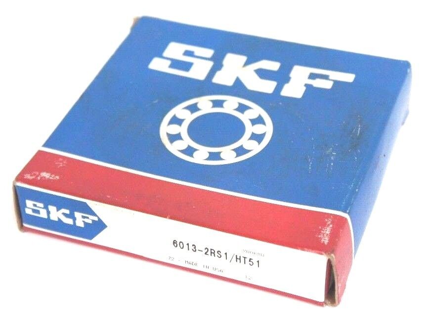 NIB SKF 6013-2RS1/HT51 BALL BEARING 60132RS1HT51