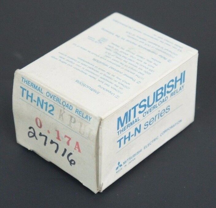 NIB MITSUBISHI TH-N12KPUL THERMAL OVERLOAD RELAY 0.17AMP THN12KPUL