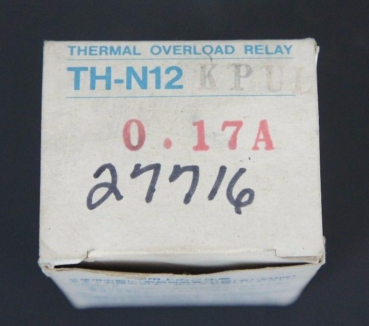 NIB MITSUBISHI TH-N12KPUL THERMAL OVERLOAD RELAY 0.17AMP THN12KPUL