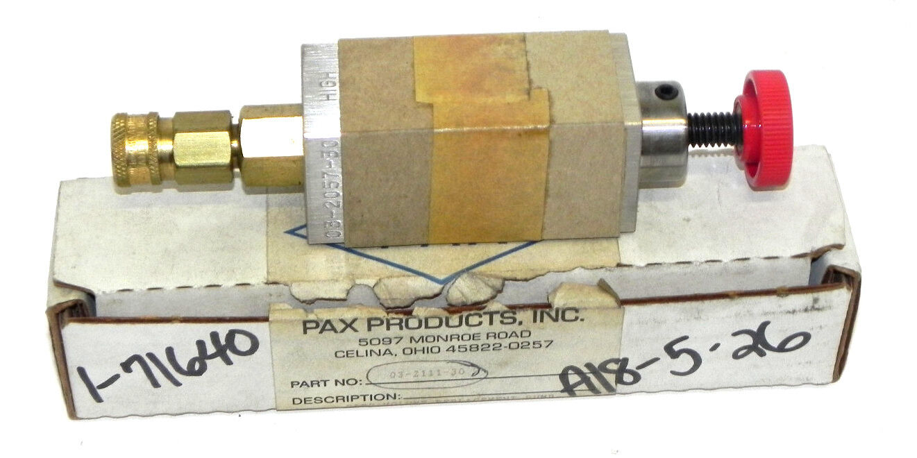 NIB PAX PRUDUCTS 03-2111-30 HIGH VOLUME REPLACEMENT PUMP 03211130