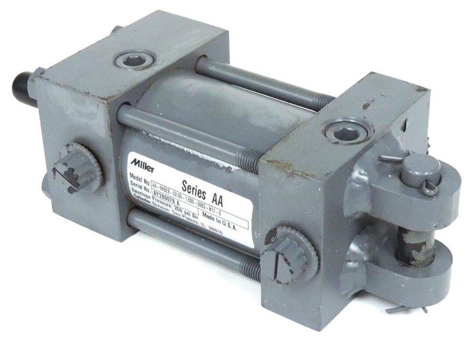 NEW MILLER AA-84B2B-02.00-1.500-0063-N11-0 CYLINDER 250 PSI SERIES AA