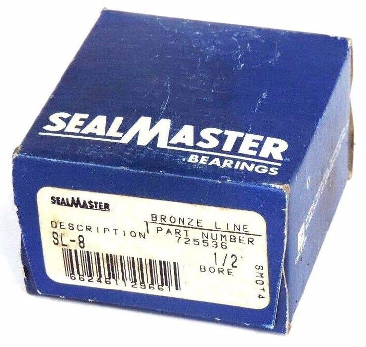 NIB SEALMASTER 725536 BRONZE LINE BEARING SL-8 1/2" BORE