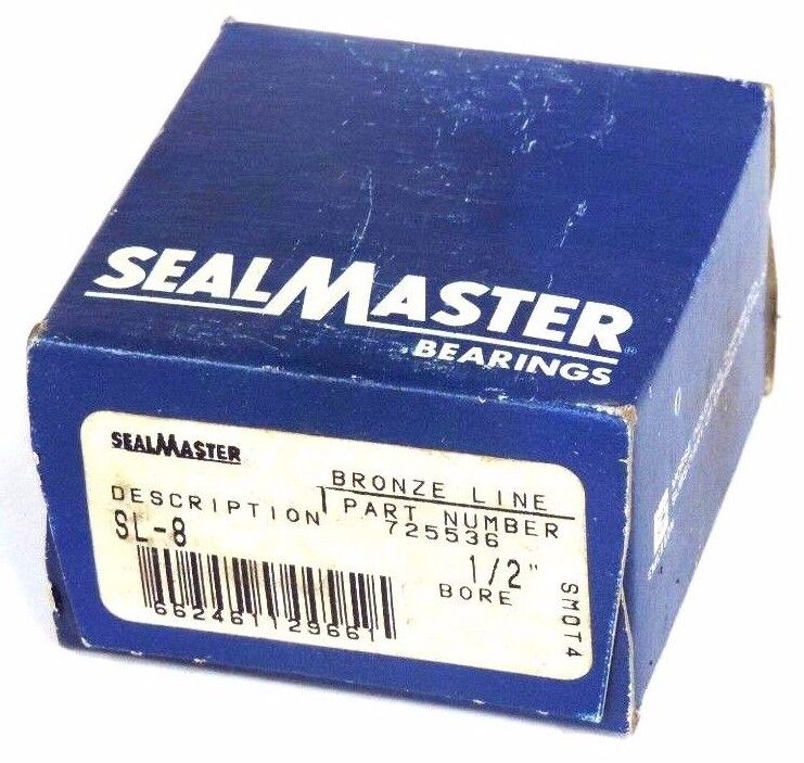 NIB SEALMASTER 725536 BRONZE LINE BEARING SL-8 1/2" BORE
