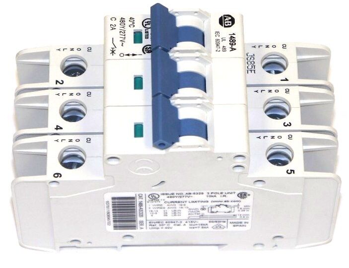 NIB ALLEN BRADLEY 1489-A3C020 INDUSTRIAL CIRCUIT BREAKER SER A, 1489A3C020