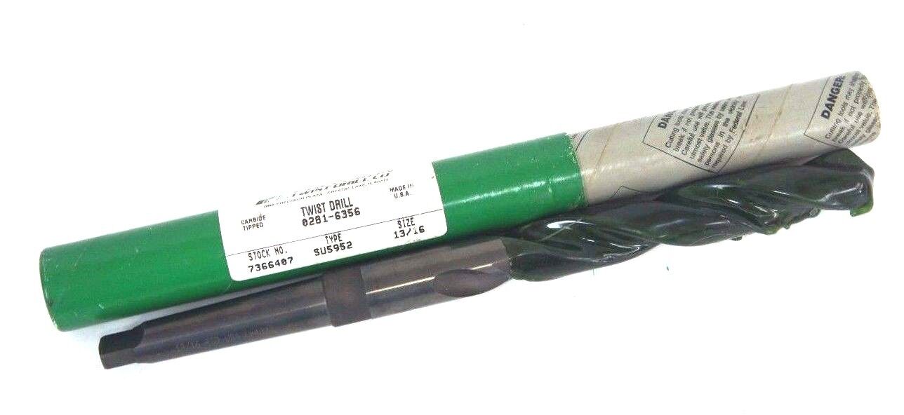 NEW PRECISION TWIST DRILL 7366407 SU5952 13/16" CARBIDE TIPPED TWIST DRILL