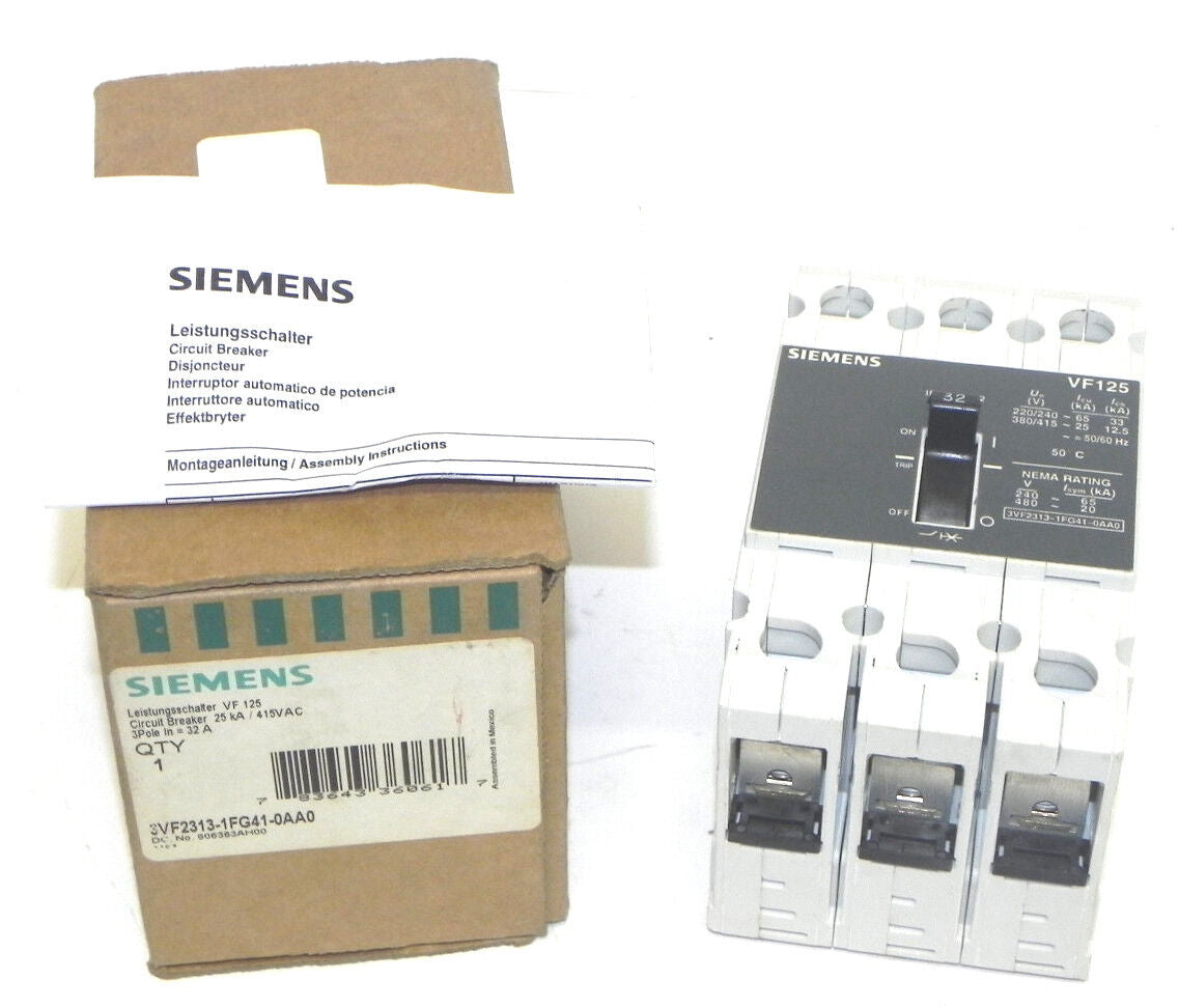 NEW SIEMENS 3VF2313-1FG41-0AA0 CIRCUIT BREAKER 3VF23131FG410AA0