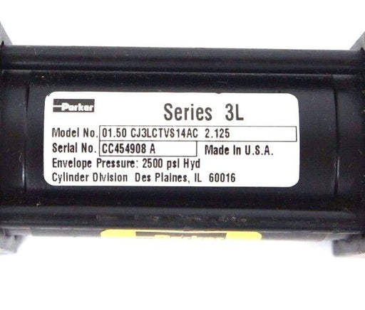 NEW PARKER 01.50 CJ3LCTVS14AC 2.125 CYLINDER SERIES 3L 2500 PSI ENVELOPE PRESS.