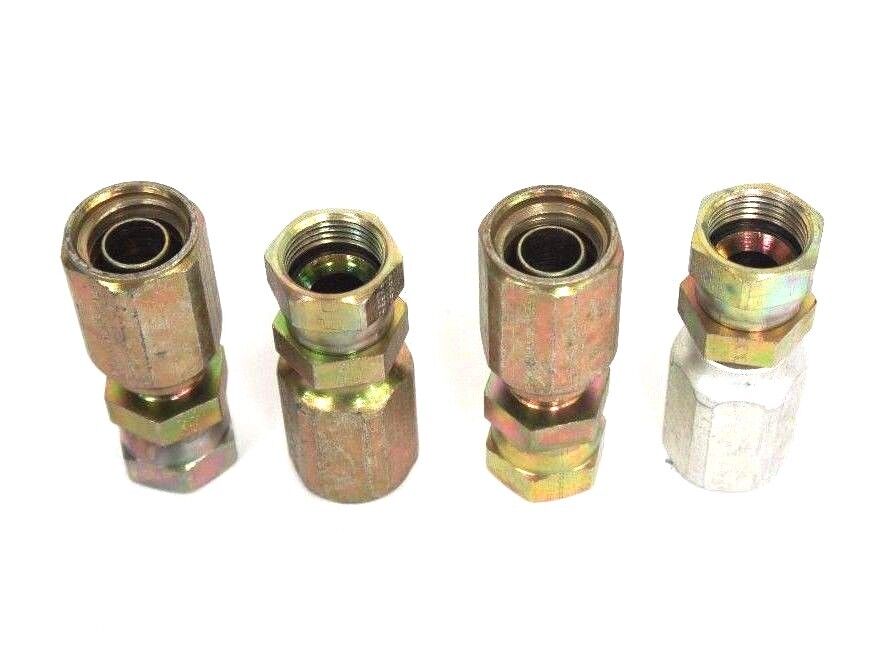 LOT OF 4 NEW PARKER 20042-12 NO SKIVE HOSE FITTINGS 3/4" 2004212