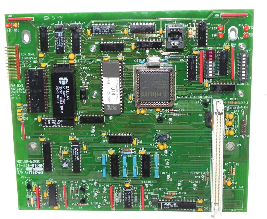 NEW KISTLER-MORSE 63-1232-12 CIRCUIT BOARD REV. F 41-1232-01 REV. E W/ 22D020A