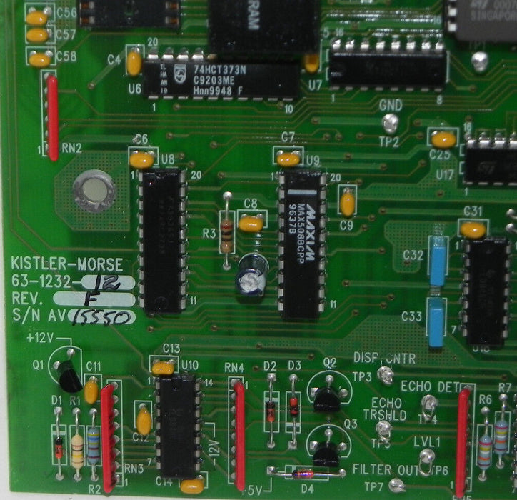 NEW KISTLER-MORSE 63-1232-12 CIRCUIT BOARD REV. F 41-1232-01 REV. E W/ 22D020A
