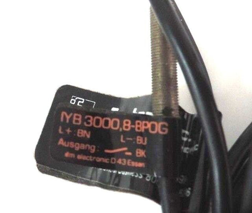 NEW IFM EFECTOR IYB 3000,8-BP0G PROXIMITY SWITCH 10-30VDC, IYB-30008-BPOG