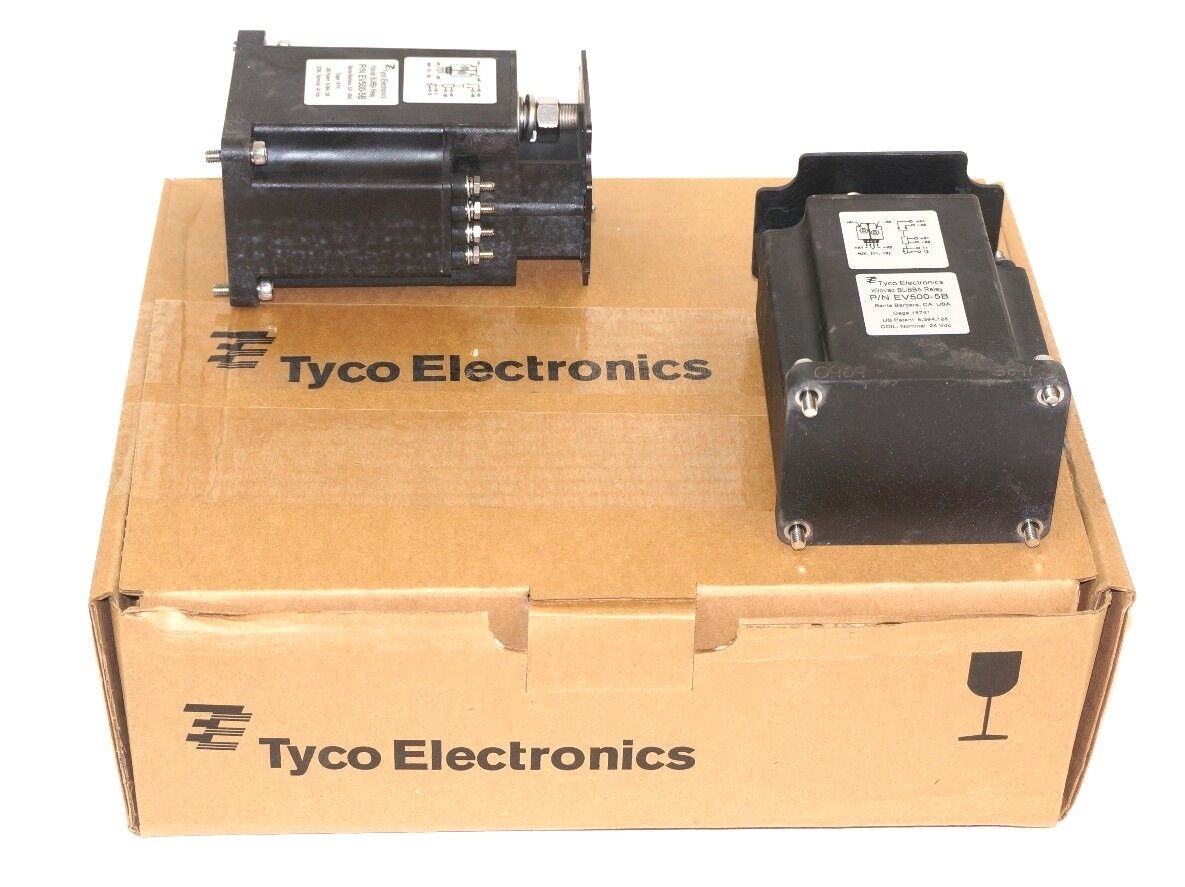 LOT OF 2 NIB TYCO ELECTRONICS EV500-5B KILOVAC BUBBA RELAYS 24VDC COILS