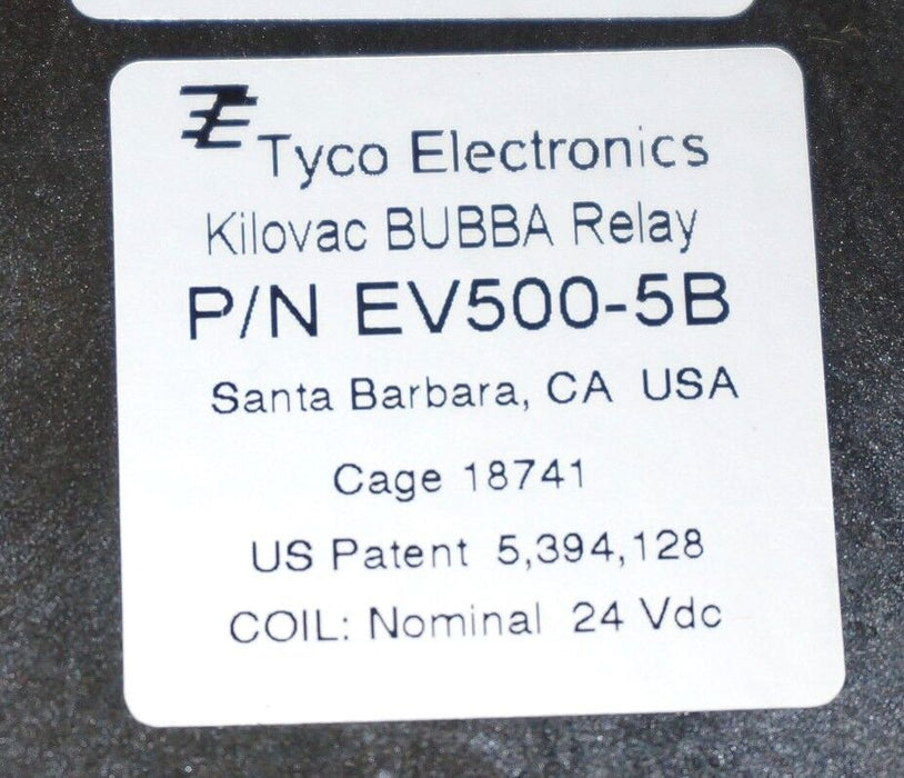 LOT OF 2 NIB TYCO ELECTRONICS EV500-5B KILOVAC BUBBA RELAYS 24VDC COILS