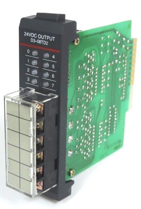 NIB AUTOMATION DIRECT D3-08TD2 OUTPUT MODULE D308TD2, 24VDC, 5-28VDC 0.5A