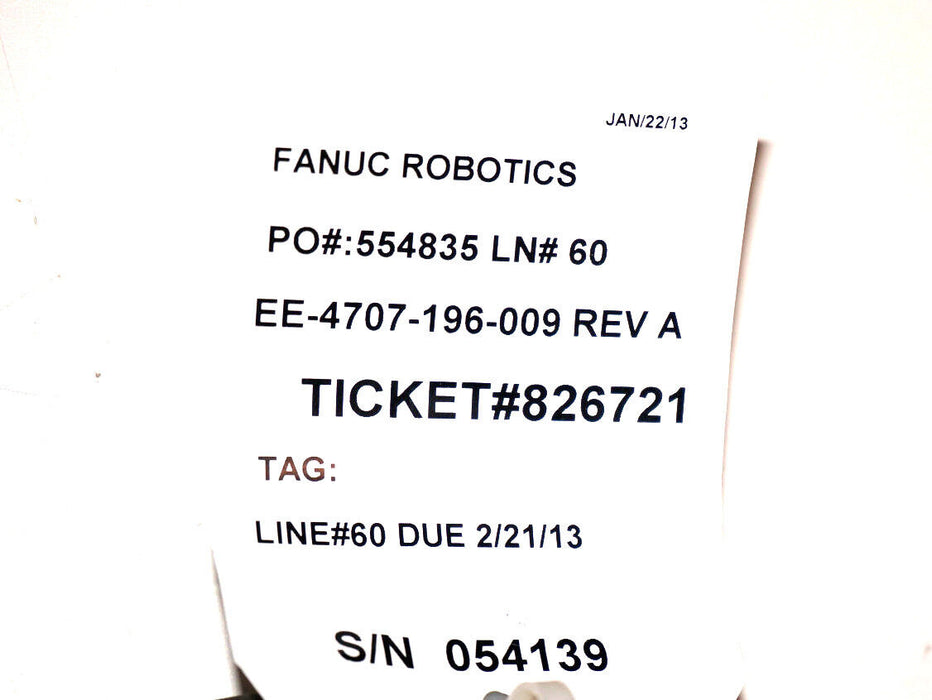 NEW FANUC EE-4707-196-009 CABLE RM1 9M EXT CBL R2000IT/M-710IT REV. A