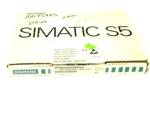 NIB SIEMENS 6ES5470-4UC12 OUTPUT MODULE 8 POINT ANALOG 6ES54704UC12