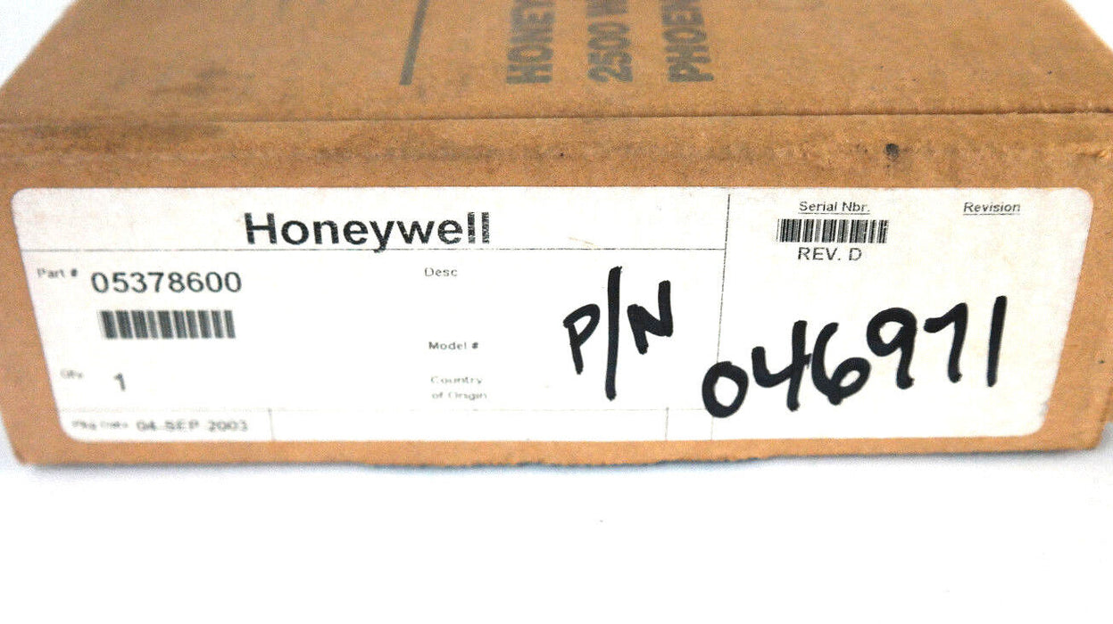 NIB HONEYWELL 05378600 PC BOARD REV. D