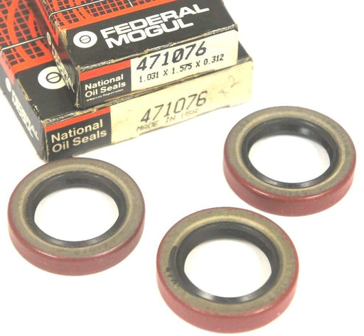 LOT OF 3 NIB NATIONAL FEDERAL MOGUL 471076 OIL SEALS