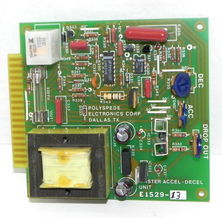 NEW POLYSPEDE E1529 BOARD MASTER ACCEL-DECEL UNIT E1529-13 E152913