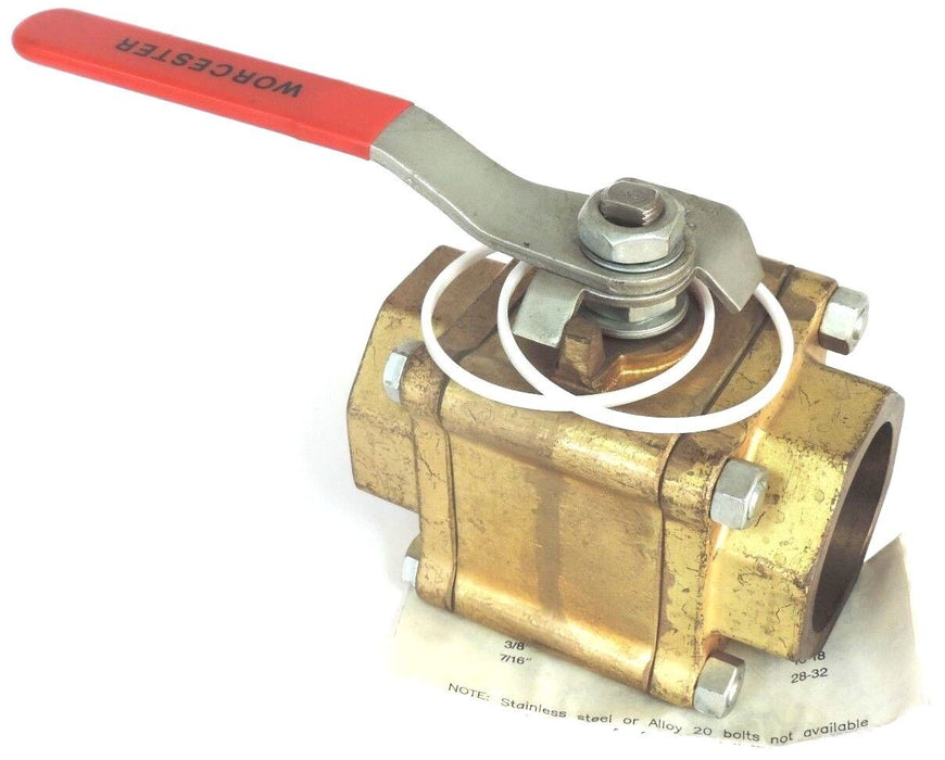 NEW WORCESTER 2" 416TTE BALL VALVE R16CWP1000 THREE PIECE