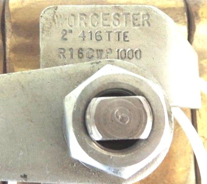 NEW WORCESTER 2" 416TTE BALL VALVE R16CWP1000 THREE PIECE