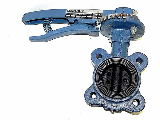 NEW DEZURIK BUTTERFLY VALVE SIZE 2" CIA BODY 175 CWP XNBR SEAT 180F MAX TEMP