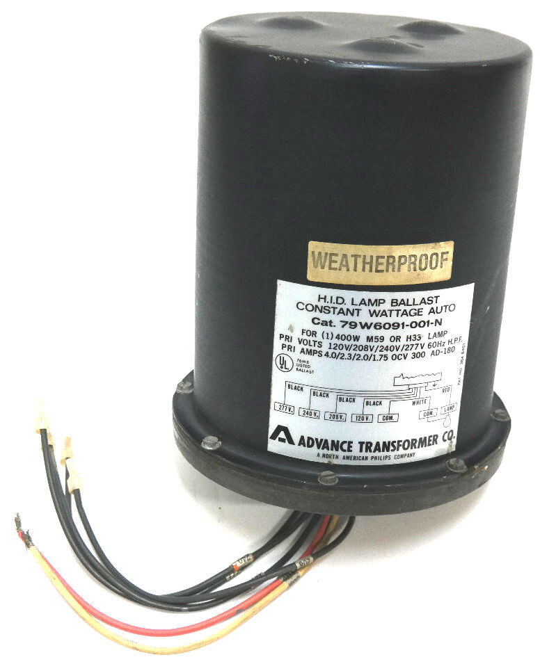 NEW PHILLIPS ADVANCE 79W6091-001-N OUTDOOR WEATHERPROOF HID LAMP BALLAST 400W
