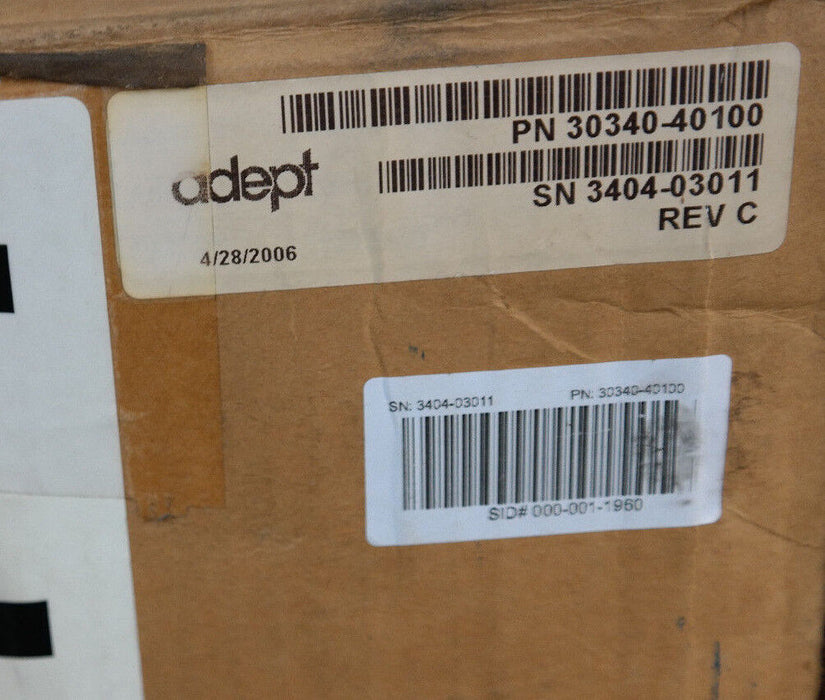 NEW ADEPT TECH 30340-40100 CONTROLLER CHASSIS MV-10A, 0-240V, 50/60HZ