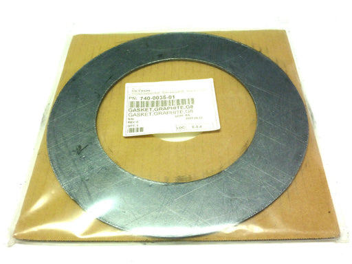 NEW METRON 740-0035-01 GRAPHITE GASKET G8 740003501