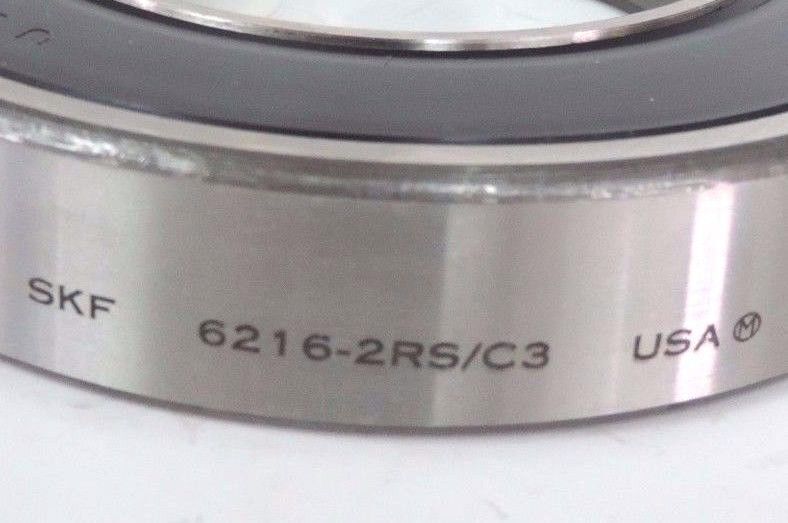 NEW SKF 6216-2RS/C3 SEALED DEEP GROOVE BALL BEARING