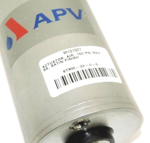 NEW APV M131027 PNEUMATIC ROTARY ACTUATOR STRM-33-0-6 150 PSI MAX SATIN FINISH