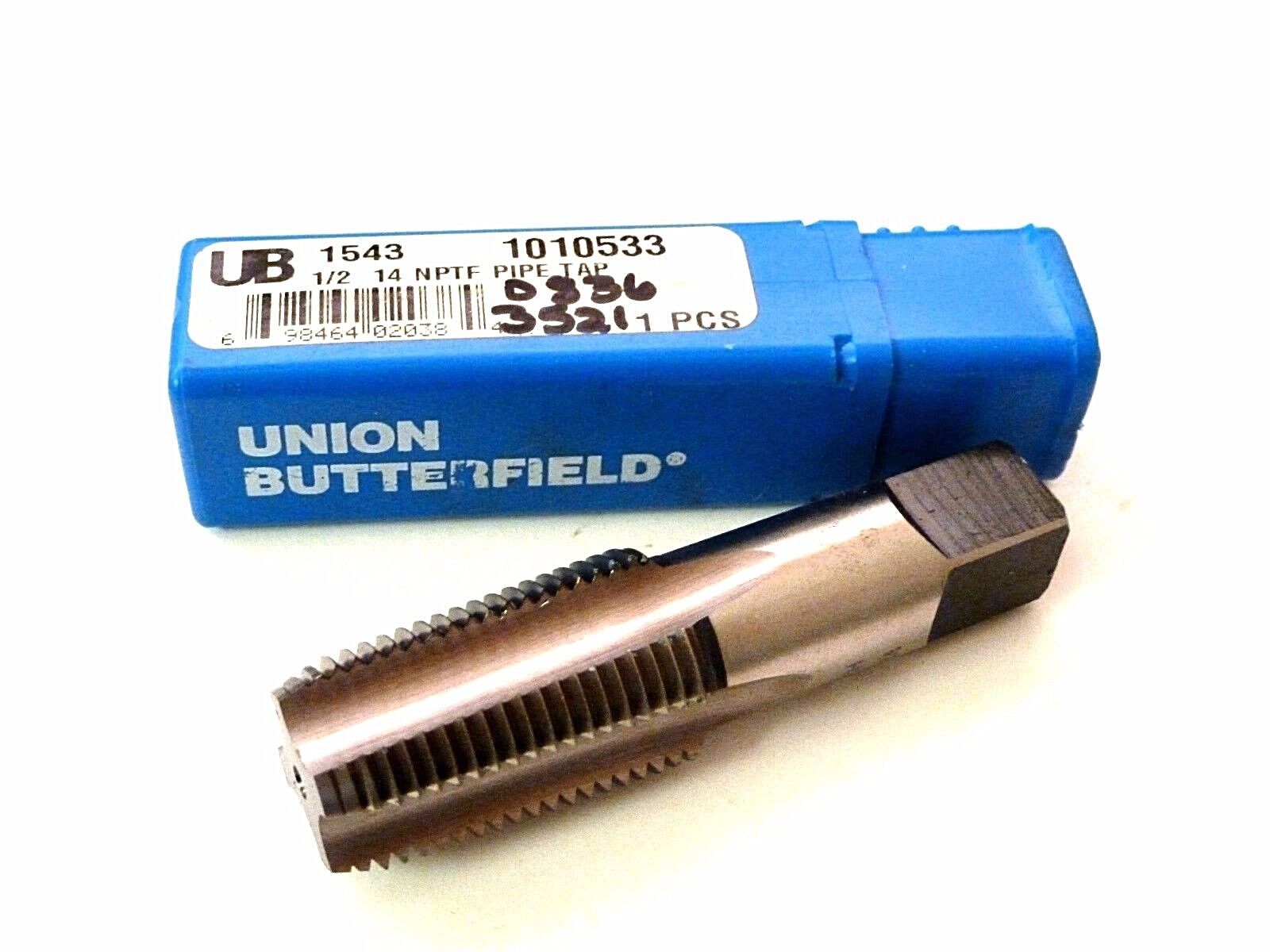 NEW UNION BUTTERFIELD 1543 1010533 1/2 14 NPTF PIPE TAP 0836-3521